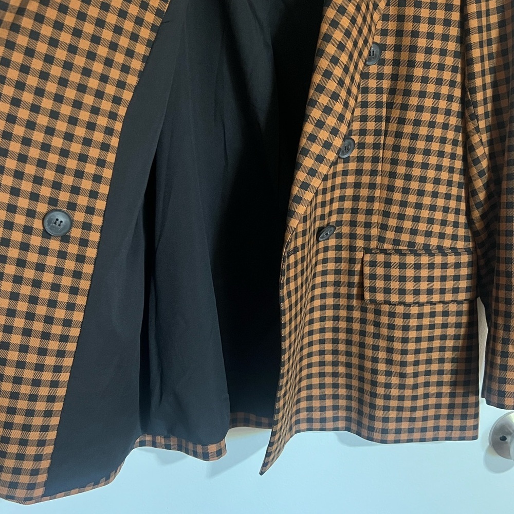 NWOT Free People Ashby Gingham Checkered Blazer - Picture 8 of 13